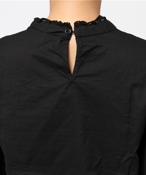 MERLOT（メルロー）の「レース使いスタンドカラーブラウス4733（シャツ/ブラウス・レディース・オレンジ/ホワイト/ブラック/ブルー/ベージュ/ピンク・FREE）」の17枚目の写真