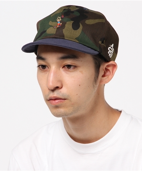 ALDIES（アールディーズ）の「Shoot Cap シュート刺繍 キャップ（キャップ・メンズ・ネイビー/カモフラージュ/ライトブルー・FREE）」の3枚目の写真