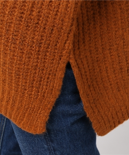 mystic（ミスティック）の「ビッグ畦タートルプルオーバー（ニット/セーター・レディース・キャメル/ピンク/グレー/ブラック・ﾌﾘ-）」の10枚目の写真