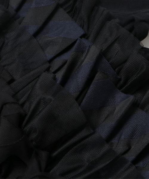 CHUBBYGANG（チャビーギャング）の「ミックスパターンフリル半袖Tシャツ（Tシャツ/カットソー・キッズ・ホワイト/ライトグレー/ブラック・140/100/130/120/110/150/160）」の9枚目の写真