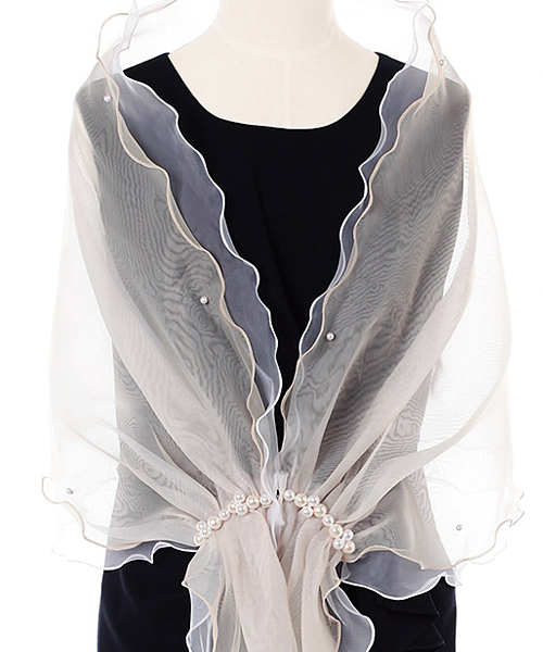 結婚式 お呼ばれ対応ストール バイカラーオーガンジーショール ストール ショール Girl ガール のファッション通販 Zozotown