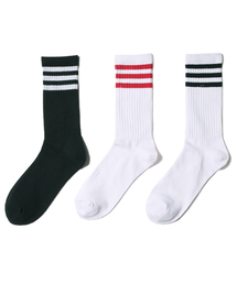 THE CASUAL | マルチパターン3足セットソックス(クルー・アンクル)(ソックス/靴下)