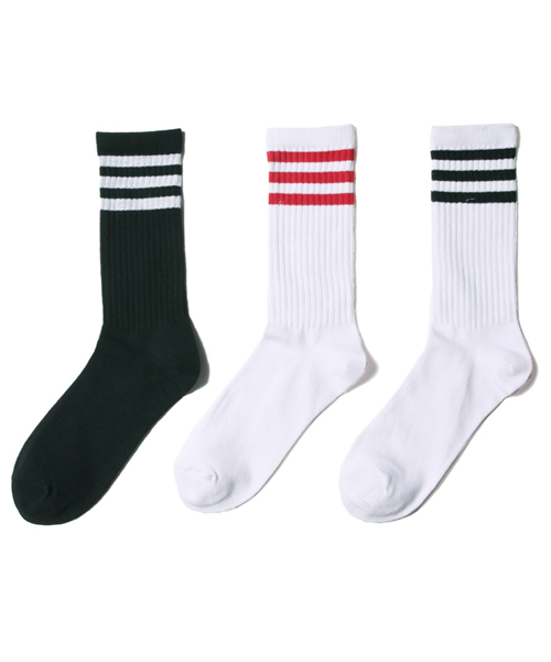 THE CASUAL（カジュアル）の「マルチパターン3足セットソックス(クルー)（ソックス/靴下・メンズ・S/M/C/B/D/E/F/G/H/I/A/J/O/N/L/K/U/Q/R/T/V/W/X/P/テラコッタ/Y/チャコール/レッド/ブラック/ネイビー/ホワイト/その他/グレー/Z・FREE）」の9枚目の写真