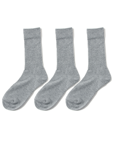 THE CASUAL（カジュアル）の「マルチパターン3足セットソックス(クルー)（ソックス/靴下・メンズ・S/M/C/B/D/E/F/G/H/I/A/J/O/N/L/K/U/Q/R/T/V/W/X/P/テラコッタ/Y/チャコール/レッド/ブラック/ネイビー/ホワイト/その他/グレー/Z・FREE）」の4枚目の写真