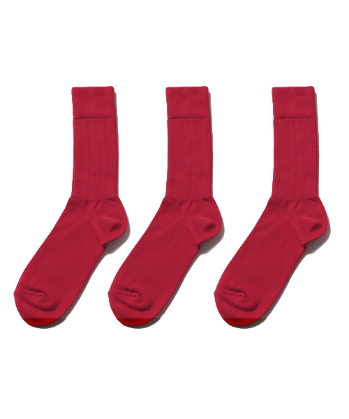 THE CASUAL（カジュアル）の「マルチパターン3足セットソックス(クルー)（ソックス/靴下・メンズ・S/M/C/B/D/E/F/G/H/I/A/J/O/N/L/K/U/Q/R/T/V/W/X/P/テラコッタ/Y/チャコール/レッド/ブラック/ネイビー/ホワイト/その他/グレー/Z・FREE）」の7枚目の写真