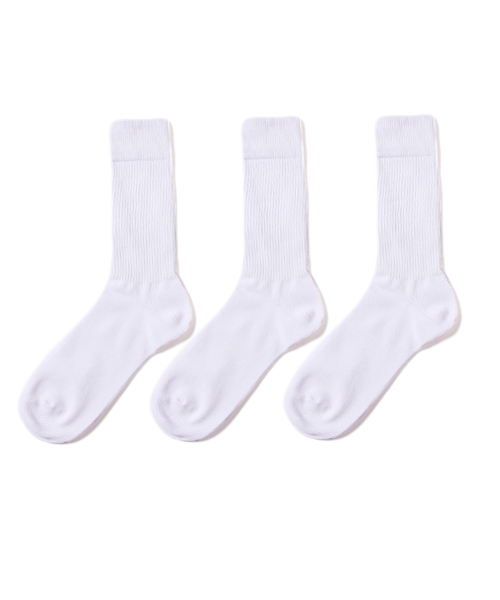 THE CASUAL（カジュアル）の「マルチパターン3足セットソックス(クルー)（ソックス/靴下・メンズ・S/M/C/B/D/E/F/G/H/I/A/J/O/N/L/K/U/Q/R/T/V/W/X/P/テラコッタ/Y/チャコール/レッド/ブラック/ネイビー/ホワイト/その他/グレー/Z・FREE）」の2枚目の写真