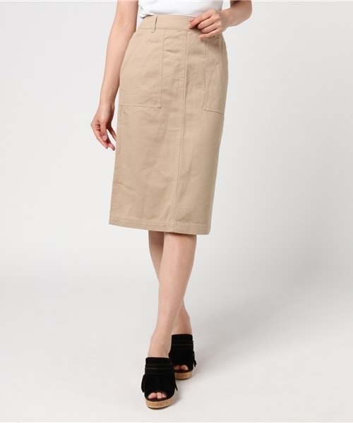 Honeys(ハニーズ)の「タイトスカート(スカート・レディース・ネイビー/カーキ/オフホワイト/ベージュ・M/S/L)」の3枚目の写真