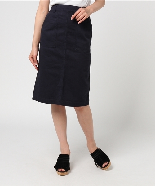 Honeys(ハニーズ)の「タイトスカート(スカート・レディース・ネイビー/カーキ/オフホワイト/ベージュ・M/S/L)」の4枚目の写真