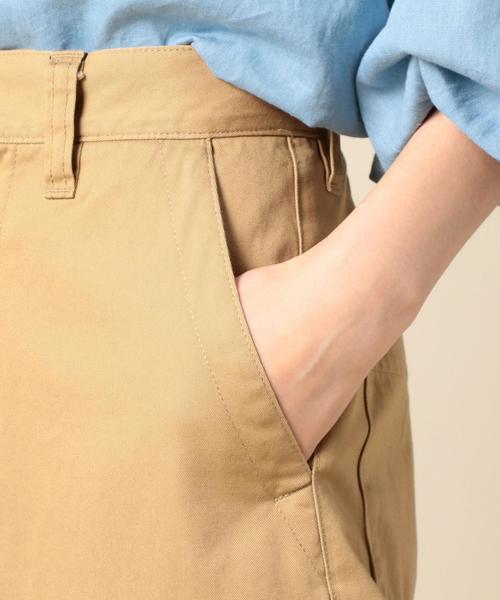 BEAUTY&YOUTH UNITED ARROWS（ビューティーアンドユースユナイテッドアローズ）の「BY コットンチノハイウエストワイドパンツ◆（チノパンツ・レディース・ベージュ・SMALL/MEDIUM）」の8枚目の写真