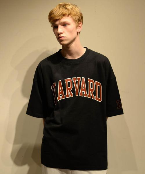 HARVARD（ハーバード）の「＜HARVARD × monkey time＞ LOGO T/Tシャツ ◆（Tシャツ/カットソー・メンズ・ブラック/ベージュ・X-LARGE/MEDIUM/LARGE/SMALL）」の7枚目の写真