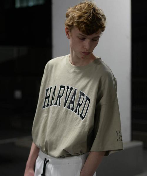 HARVARD（ハーバード）の「＜HARVARD × monkey time＞ LOGO T/Tシャツ ◆（Tシャツ/カットソー・メンズ・ブラック/ベージュ・X-LARGE/MEDIUM/LARGE/SMALL）」の3枚目の写真