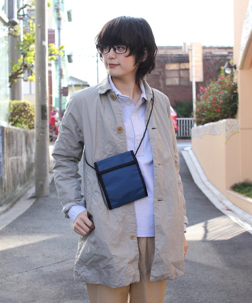 D.M.G.（ドミンゴ）の「D.M.G / ディーエムジー　ステンカラーハーフコート 18-499（ダウンジャケット/コート・レディース・ブルー/オリーブ/グレー・2）」の2枚目の写真