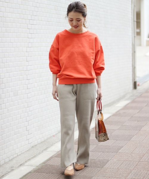 JOURNAL STANDARD relume（ジャーナルスタンダード　レリューム）の「ワッフル スリットパンツ_#（その他パンツ・レディース・ブラック/ベージュ/オレンジ・FREE）」の4枚目の写真