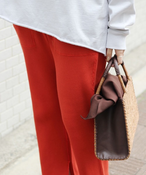 JOURNAL STANDARD relume（ジャーナルスタンダード　レリューム）の「ワッフル スリットパンツ_#（その他パンツ・レディース・ブラック/ベージュ/オレンジ・FREE）」の18枚目の写真