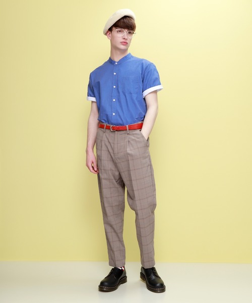 EMMA CLOTHES(エマクローズ)の「LINEN×COTTONオーバーサイズバンドカラーシャツ(シャツ/ブラウス・メンズ・チャコール/ブルー/ブラック/ネイビー/オフホワイト/ダークグリーン/ベージュ・M/L/S)」の10枚目の写真