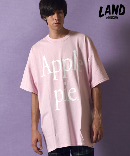 LAND by MILKBOY（ランドバイミルクボーイ）の「【LAND】APPLE PIE Tシャツ（Tシャツ/カットソー・メンズ・ホワイト/ライトブルー/ブラック/ライトピンク・L/XXL）」の4枚目の写真