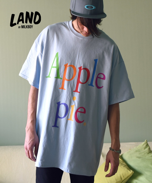 LAND by MILKBOY（ランドバイミルクボーイ）の「【LAND】APPLE PIE Tシャツ（Tシャツ/カットソー・メンズ・ホワイト/ライトブルー/ブラック/ライトピンク・L/XXL）」の2枚目の写真