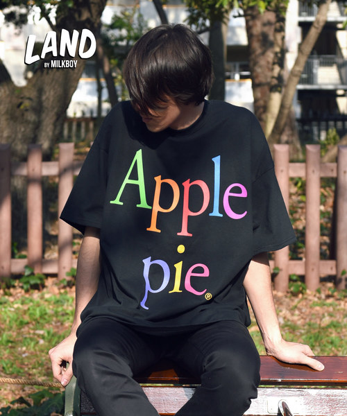 LAND by MILKBOY（ランドバイミルクボーイ）の「【LAND】APPLE PIE Tシャツ（Tシャツ/カットソー・メンズ・ホワイト/ライトブルー/ブラック/ライトピンク・L/XXL）」の3枚目の写真