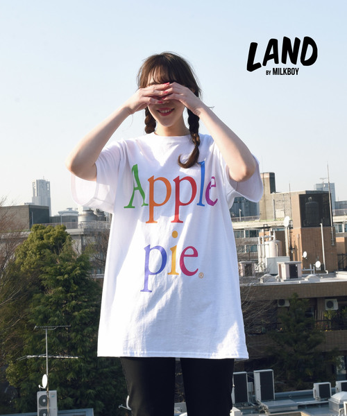 LAND by MILKBOY（ランドバイミルクボーイ）の「【LAND】APPLE PIE Tシャツ（Tシャツ/カットソー・メンズ・ホワイト/ライトブルー/ブラック/ライトピンク・L/XXL）」の6枚目の写真