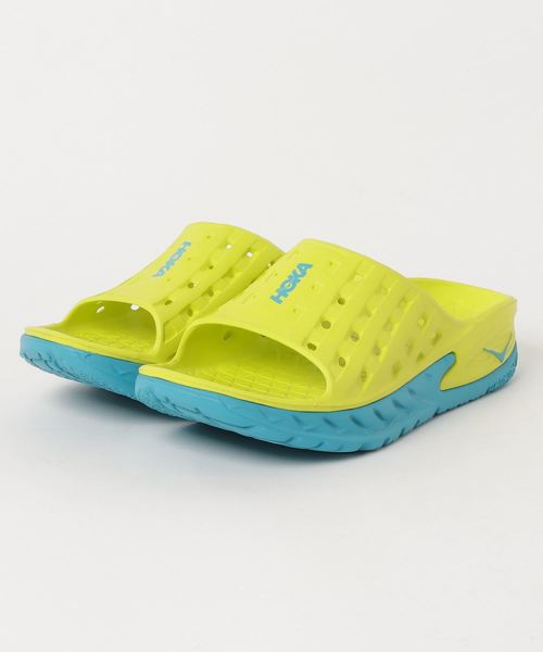 HOKA(ホカ)の「HOKA ONEONE ORA RECOVERY SLIDE/スライドサンダル#(サンダル・メンズ・ブラック/イエロー・90/100/80)」の6枚目の写真