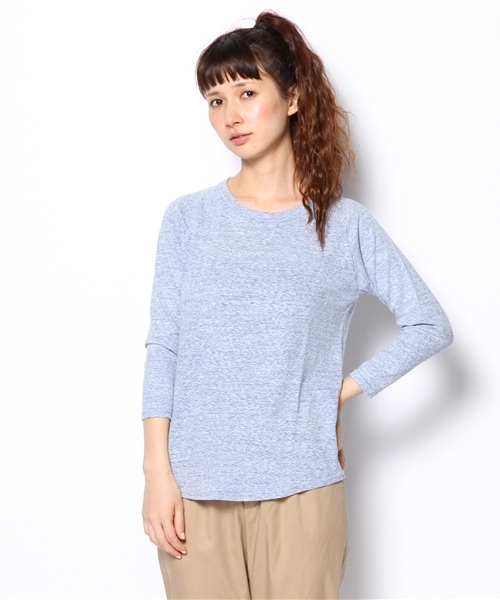 BEAMS BOY（ビームスボーイ）の「○BEAMS BOY / 天竺ラグラン 9分袖（Tシャツ/カットソー・レディース・ライトグレー/チャコールグレー/ブルー・ONE SIZE）」の3枚目の写真