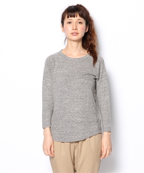 BEAMS BOY（ビームスボーイ）の「○BEAMS BOY / 天竺ラグラン 9分袖（Tシャツ/カットソー・レディース・ライトグレー/チャコールグレー/ブルー・ONE SIZE）」の4枚目の写真