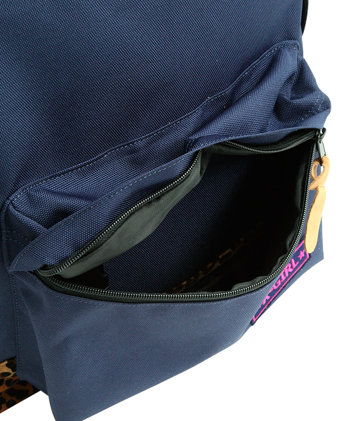 X-girl（エックスガール）の「LEOPARD BACKPACK（バックパック/リュック・レディース・レッド/ブラック/ネイビー・ONE SIZE）」の9枚目の写真