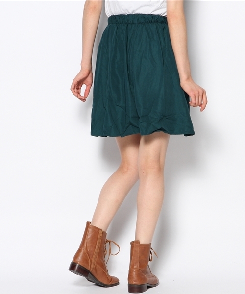 WEGO（ウィゴー）の「WEGO/カラーミドルスカート（スカート・レディース・オフホワイト/ブラック/ダークグリーン/ネイビー/レッド・FREE）」の7枚目の写真