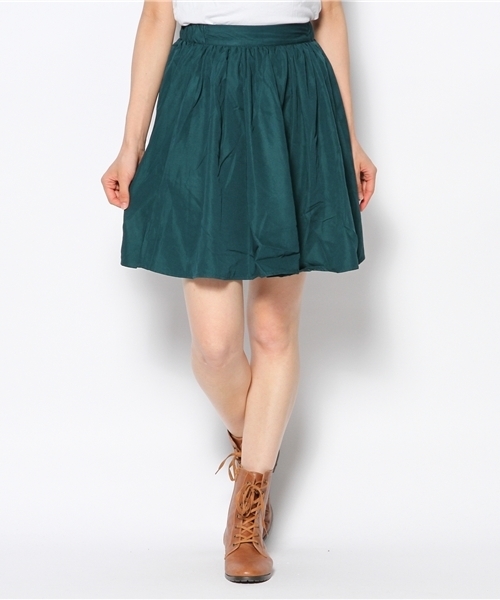 WEGO（ウィゴー）の「WEGO/カラーミドルスカート（スカート・レディース・オフホワイト/ブラック/ダークグリーン/ネイビー/レッド・FREE）」の15枚目の写真