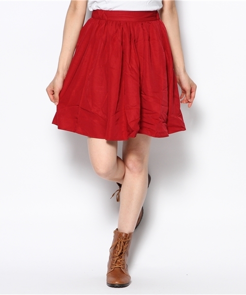 WEGO（ウィゴー）の「WEGO/カラーミドルスカート（スカート・レディース・オフホワイト/ブラック/ダークグリーン/ネイビー/レッド・FREE）」の17枚目の写真