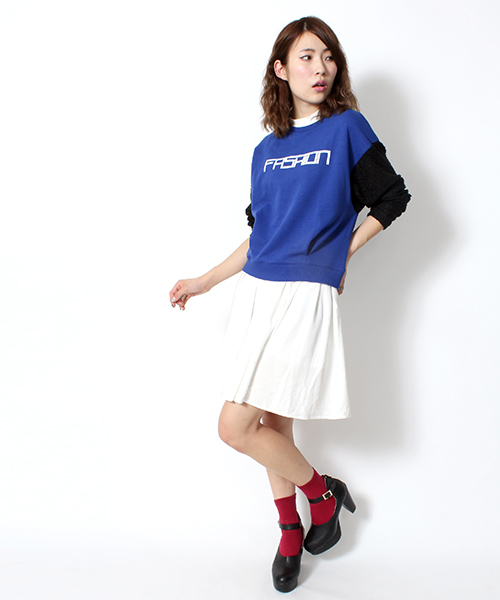 WEGO（ウィゴー）の「WEGO/カラーミドルスカート（スカート・レディース・オフホワイト/ブラック/ダークグリーン/ネイビー/レッド・FREE）」の20枚目の写真