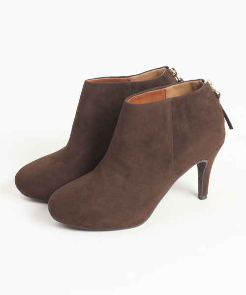 NANO universe（ナノユニバース）の「バックジップショートブーティー（ブーティ・レディース・ブラック/グレー/ダークブラウン/ベージュ・36/37/38）」の6枚目の写真