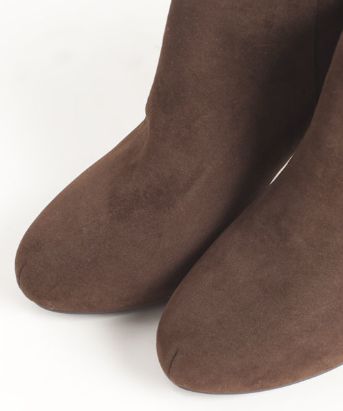 NANO universe（ナノユニバース）の「バックジップショートブーティー（ブーティ・レディース・ブラック/グレー/ダークブラウン/ベージュ・36/37/38）」の8枚目の写真