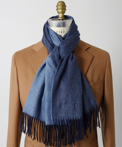 SHIPS(シップス)の「SD: 【カシミヤ】ソリッド リバーシブル マフラー(マフラー・メンズ・ナチュラル/ブラウン/ライトブルー/ネイビー/ライトグリーン/ダークグレー/ダークブラウン/コバルトブルー/スカイブルー・ONE SIZE)」の20枚目の写真