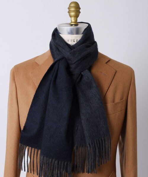 SHIPS(シップス)の「SD: 【カシミヤ】ソリッド リバーシブル マフラー(マフラー・メンズ・ナチュラル/ブラウン/ライトブルー/ネイビー/ライトグリーン/ダークグレー/ダークブラウン/コバルトブルー/スカイブルー・ONE SIZE)」の21枚目の写真