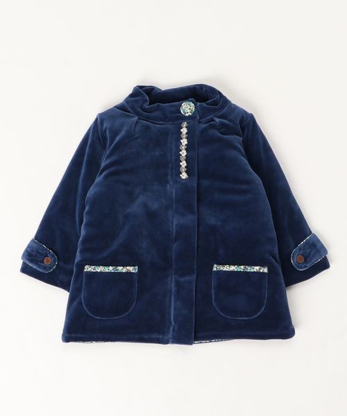 RAGMART（ラグマート）の「ベロアロングコート（その他アウター・キッズ・ベージュ/ネイビー・110cm/100cm/120cm/130cm）」の12枚目の写真