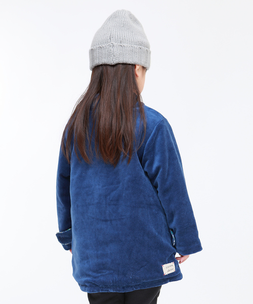 RAGMART（ラグマート）の「ベロアロングコート（その他アウター・キッズ・ベージュ/ネイビー・110cm/100cm/120cm/130cm）」の7枚目の写真