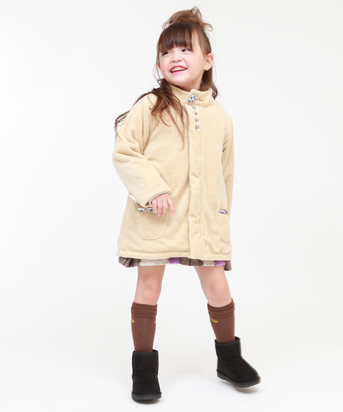 RAGMART（ラグマート）の「ベロアロングコート（その他アウター・キッズ・ベージュ/ネイビー・110cm/100cm/120cm/130cm）」の11枚目の写真