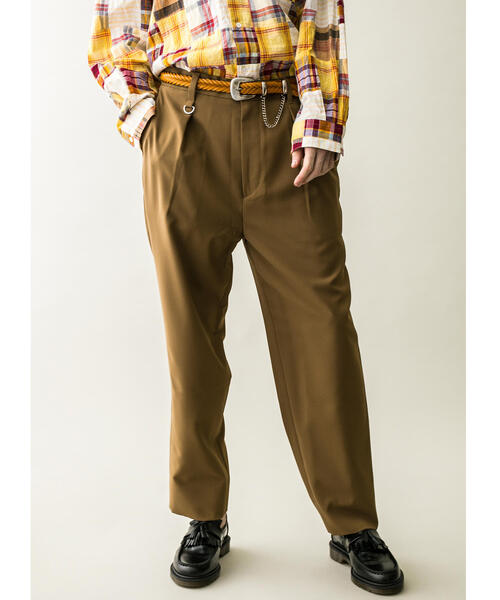 MONKEY TIME(モンキータイム)の「<monkey time> PE TRO WIDE 1P PANTS/ワイドパンツ(その他パンツ・メンズ・ブラック/ブラウン/ダークグリーン・M/S/L)」の1枚目の写真