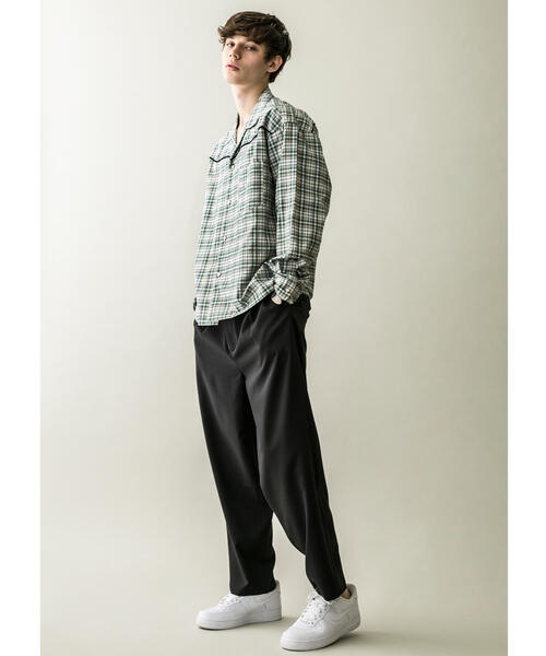 MONKEY TIME(モンキータイム)の「<monkey time> PE TRO WIDE 1P PANTS/ワイドパンツ(その他パンツ・メンズ・ブラック/ブラウン/ダークグリーン・M/S/L)」の8枚目の写真