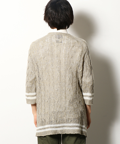 COMME CA COMMUNE(コムサコミューン)の「【LINIFICIO】 リネン チルデン ボタンレス カーディガン(カーディガン/ボレロ・メンズ・キナリ・MEDIUM/LARGE)」の8枚目の写真