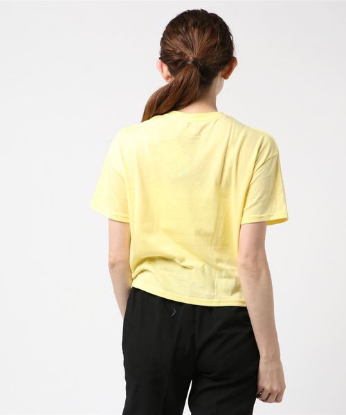 MINIONS（ミニオンズ）の「ミニオンズレディースボブ＆ティム刺繍ドライTシャツ（Tシャツ/カットソー・レディース・ペールイエロー/ネイビー・S/M/L/XL）」の4枚目の写真