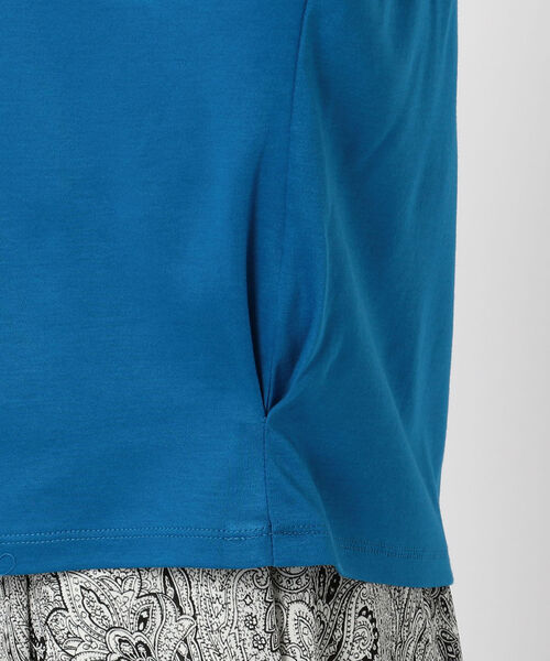 NOLLEY’S(ノーリーズ)の「スムースドルマンショートスリーブTシャツ(Tシャツ/カットソー・レディース・ホワイト/ブラック/ブルー・38)」の20枚目の写真