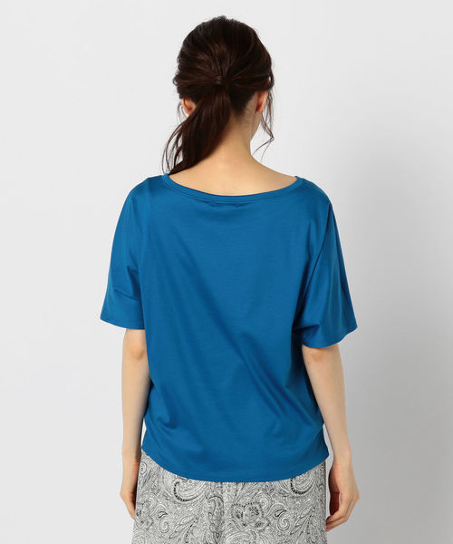 NOLLEY’S(ノーリーズ)の「スムースドルマンショートスリーブTシャツ(Tシャツ/カットソー・レディース・ホワイト/ブラック/ブルー・38)」の13枚目の写真