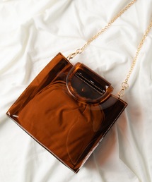 WEGO | WEGO/べっ甲ハンドルクリアショルダーバッグ(ショルダーバッグ)