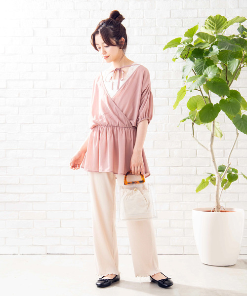 WEGO（ウィゴー）の「WEGO/べっ甲ハンドルクリアショルダーバッグ（ショルダーバッグ・レディース・ホワイト系その他/ブラック/ブラウン・FREE）」の7枚目の写真