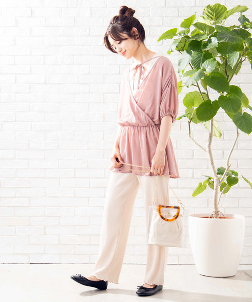 WEGO（ウィゴー）の「WEGO/べっ甲ハンドルクリアショルダーバッグ（ショルダーバッグ・レディース・ホワイト系その他/ブラック/ブラウン・FREE）」の8枚目の写真