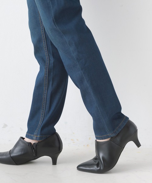 OMNES Another Edition（オムネス アナザーエディション）の「【ユニセックス】裏起毛ボンディングシガレットパンツ（その他パンツ・レディース・ホワイト/ブラック/ベージュ/ネイビー/グレー/カーキ/ブルー系その他/ワンウォッシュ/ブルー系その他2/ブルー系その他3・SMALL/MEDIUM/LARGE/X-LARGE/XXX-LARGE/XXXX-LARGE/XX-LARGE）」の14枚目の写真