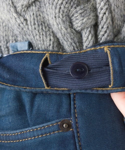 OMNES Another Edition（オムネス アナザーエディション）の「【ユニセックス】裏起毛ボンディングシガレットパンツ（その他パンツ・レディース・ホワイト/ブラック/ベージュ/ネイビー/グレー/カーキ/ブルー系その他/ワンウォッシュ/ブルー系その他2/ブルー系その他3・SMALL/MEDIUM/LARGE/X-LARGE/XXX-LARGE/XXXX-LARGE/XX-LARGE）」の16枚目の写真