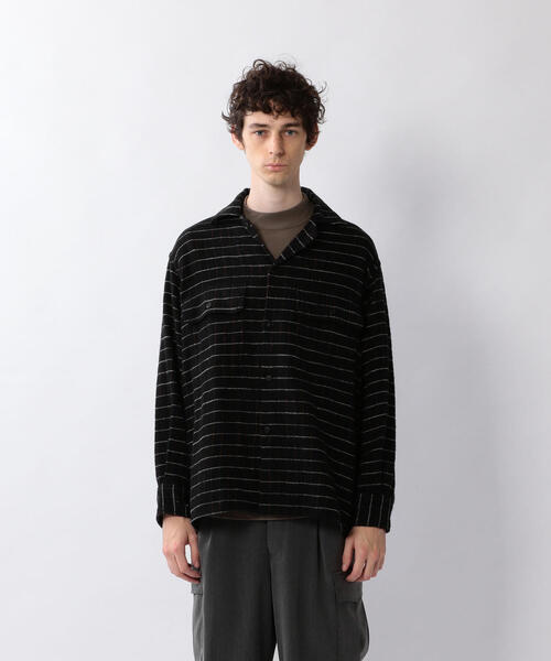 Steven Alan(スティーブンアラン)の「<KAPTAIN SUNSHINE> OPEN COLLER SHIRT/シャツ(シャツ/ブラウス・メンズ・ナチュラル/ブラック・38/40)」の3枚目の写真